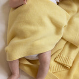 Baby cashmere blanket in yellow | Joy | Linnea Lund