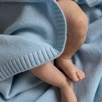 Baby cashmere blanket in sky blue | Joy | Linnea Lund