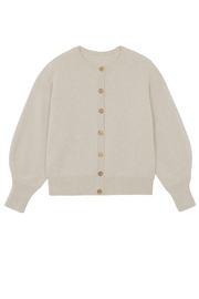 Cashmere cardigan women beige - packshot | Gabriella | Linnea Lund