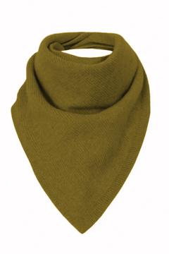 Women Cashmere bandana ocher green | Stella | Linnea Lund