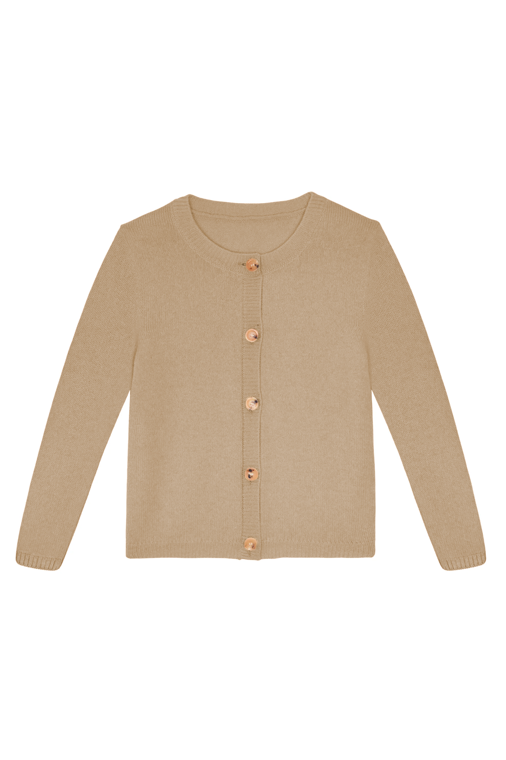 Cashmere cardigan camel - packshot | Greta | Linnea Lund