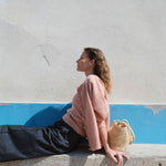 Oversized thick rose gold cashmere cardigan | Gabriella | Linnea Lund