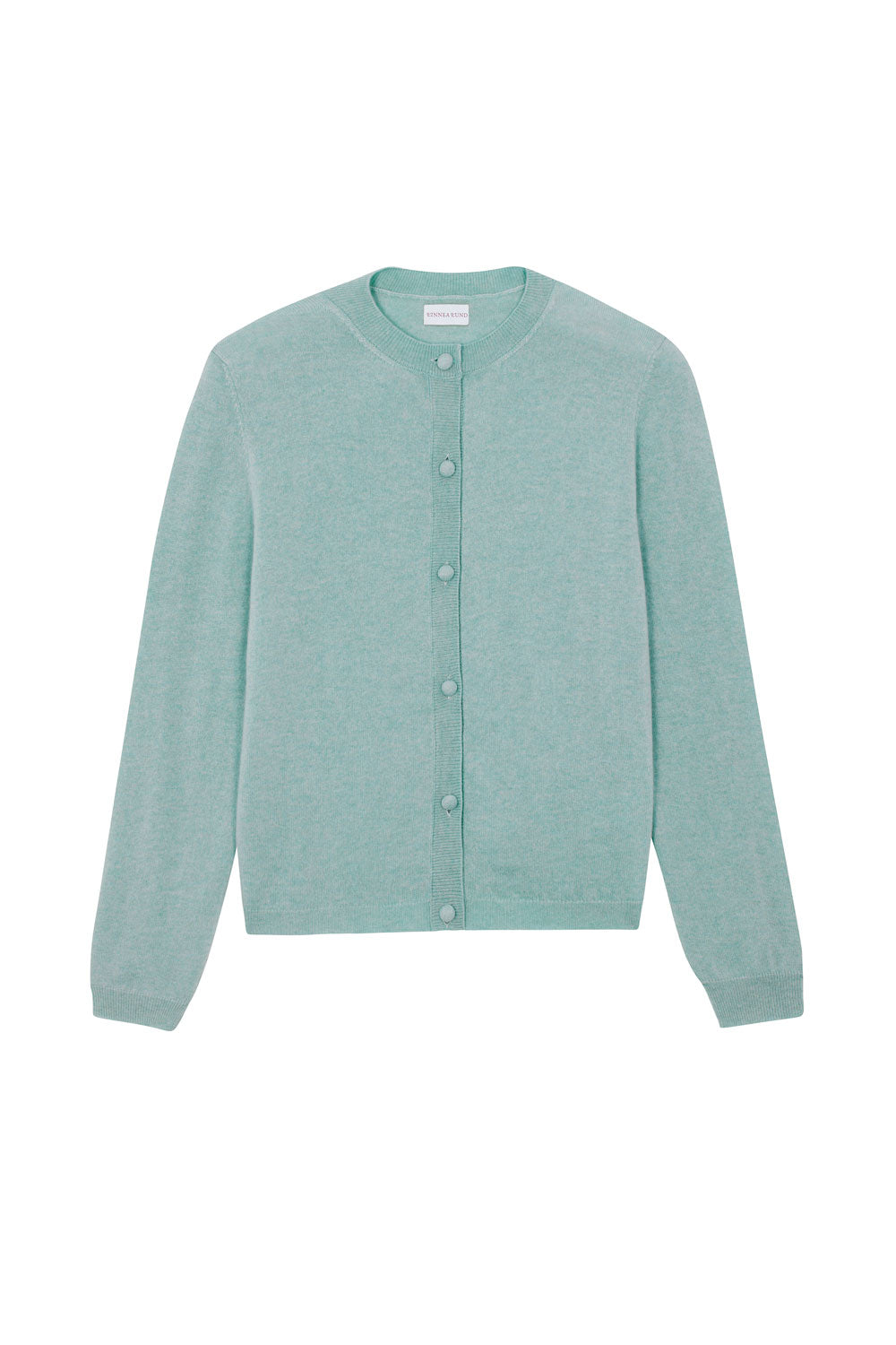 Women lightweight cashmere cardigan aqua blue | Grace | Linnea Lund
