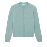Women lightweight cashmere cardigan aqua blue | Grace | Linnea Lund