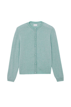 Women lightweight cashmere cardigan aqua blue | Grace | Linnea Lund