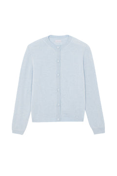 Women lightweight cashmere cardigan light blue | Grace | Linnea Lund
