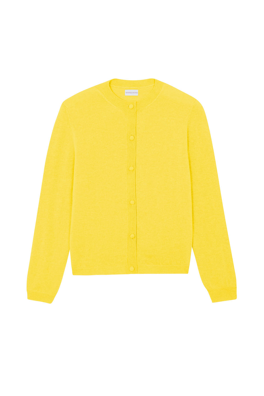 Women lightweight cashmere cardigan banana | Grace | Linnea Lund