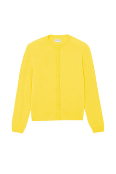 Women lightweight cashmere cardigan banana | Grace | Linnea Lund