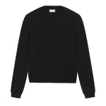 Women lightweight cashmere cardigan black | Grace | Linnea Lund