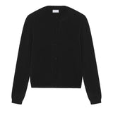 Women lightweight cashmere cardigan black | Grace | Linnea Lund