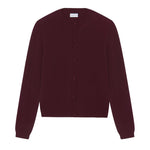 Women lightweight cashmere cardigan burgundy | Grace | Linnea Lund