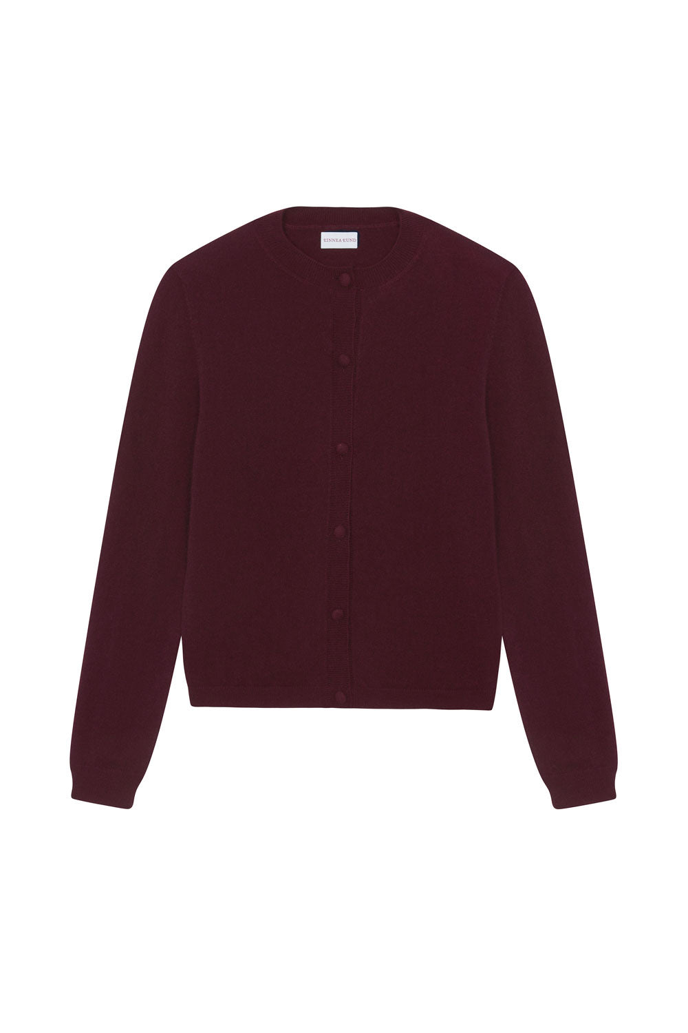Women lightweight cashmere cardigan burgundy | Grace | Linnea Lund