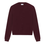 Women lightweight cashmere cardigan burgundy | Grace | Linnea Lund