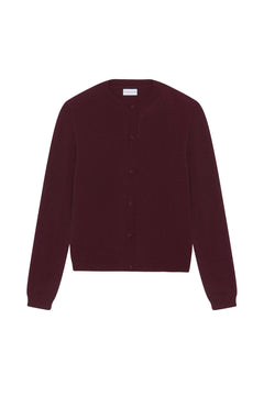 Women lightweight cashmere cardigan burgundy | Grace | Linnea Lund