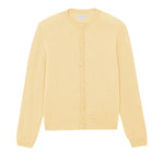 Women lightweight cashmere cardigan yellow | Grace | Linnea Lund