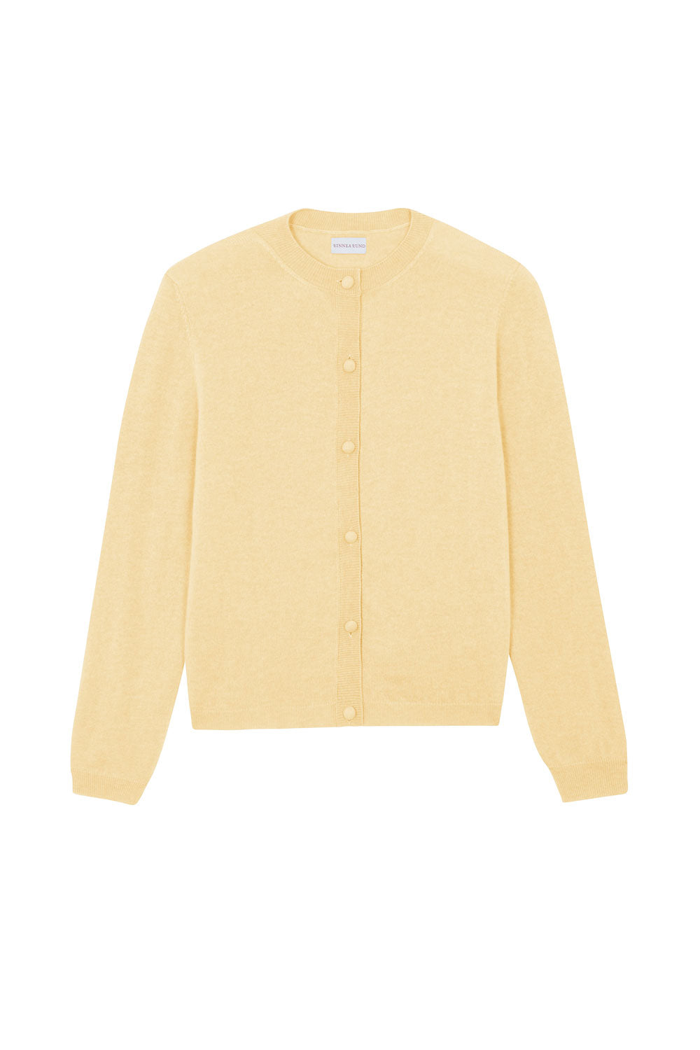 Women lightweight cashmere cardigan yellow | Grace | Linnea Lund