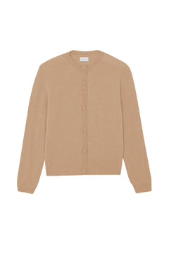 Women lightweight cashmere cardigan camel | Grace | Linnea Lund