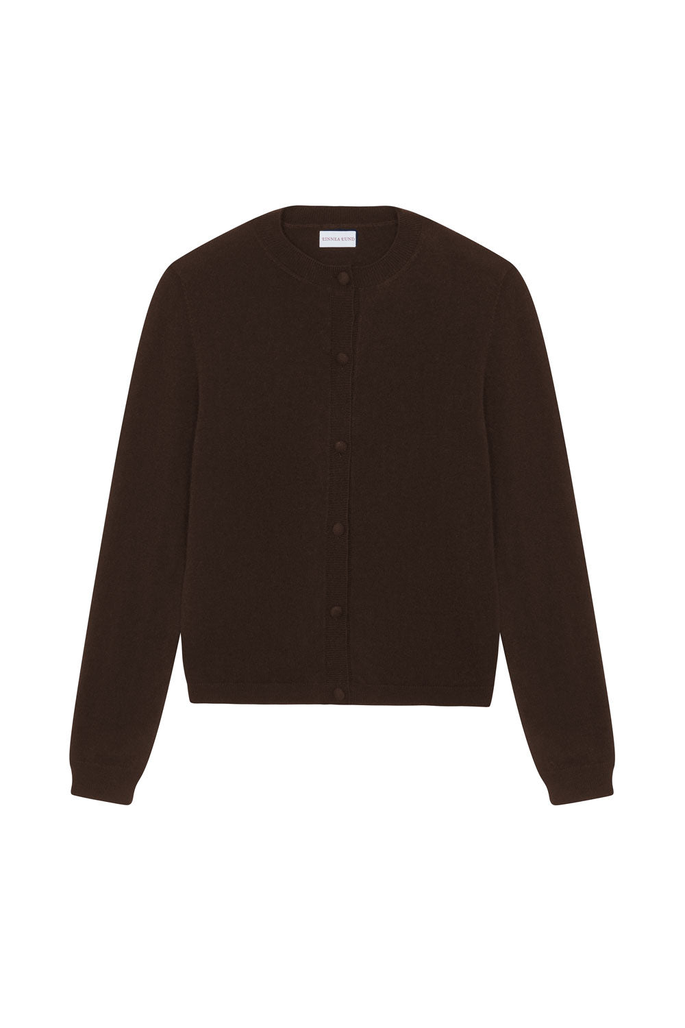 Women lightweight cashmere cardigan brown | Grace | Linnea Lund