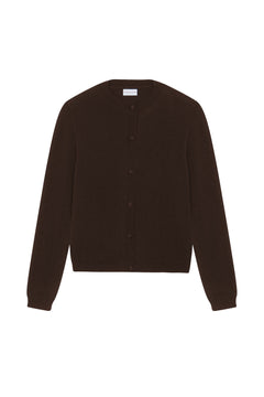 Women lightweight cashmere cardigan brown | Grace | Linnea Lund