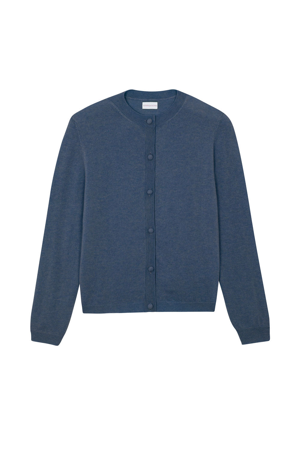 Women lightweight cashmere cardigan blue | Grace | Linnea Lund