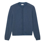 Women lightweight cashmere cardigan blue | Grace | Linnea Lund