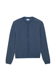 Women lightweight cashmere cardigan blue | Grace | Linnea Lund