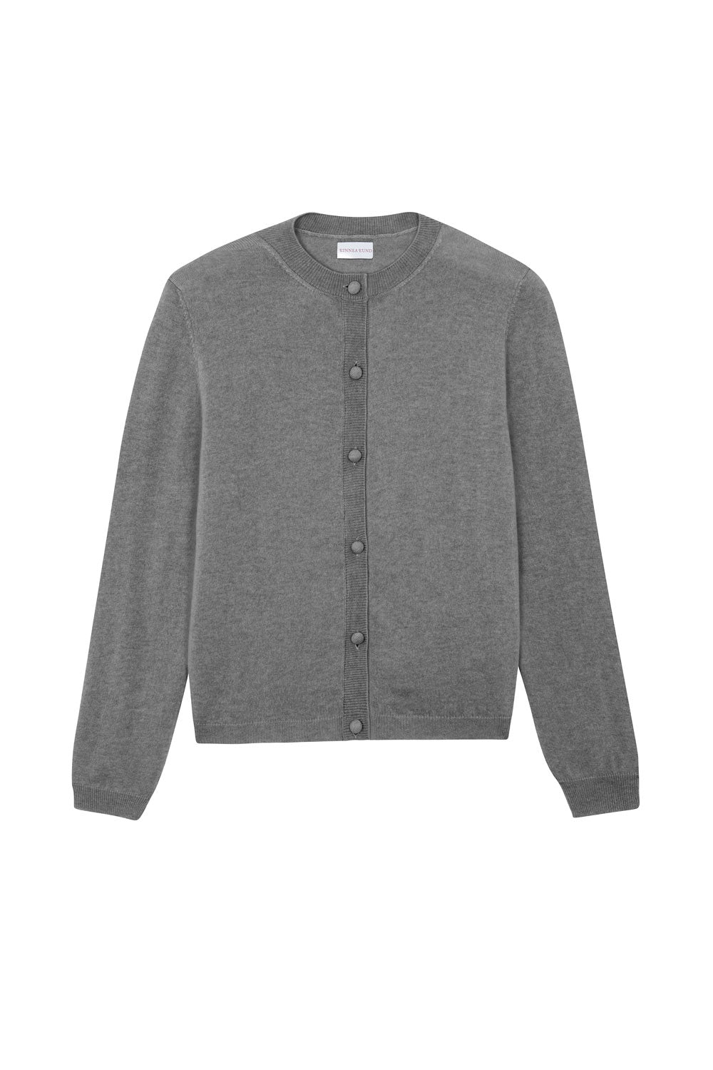 Women lightweight cashmere cardigan grey | Grace | Linnea Lund