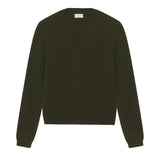 Women lightweight cashmere cardigan khaki | Grace | Linnea Lund