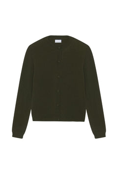 Women lightweight cashmere cardigan khaki | Grace | Linnea Lund