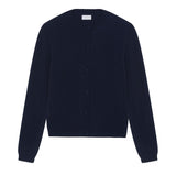 Women lightweight cashmere cardigan midnight blue | Grace | Linnea Lund