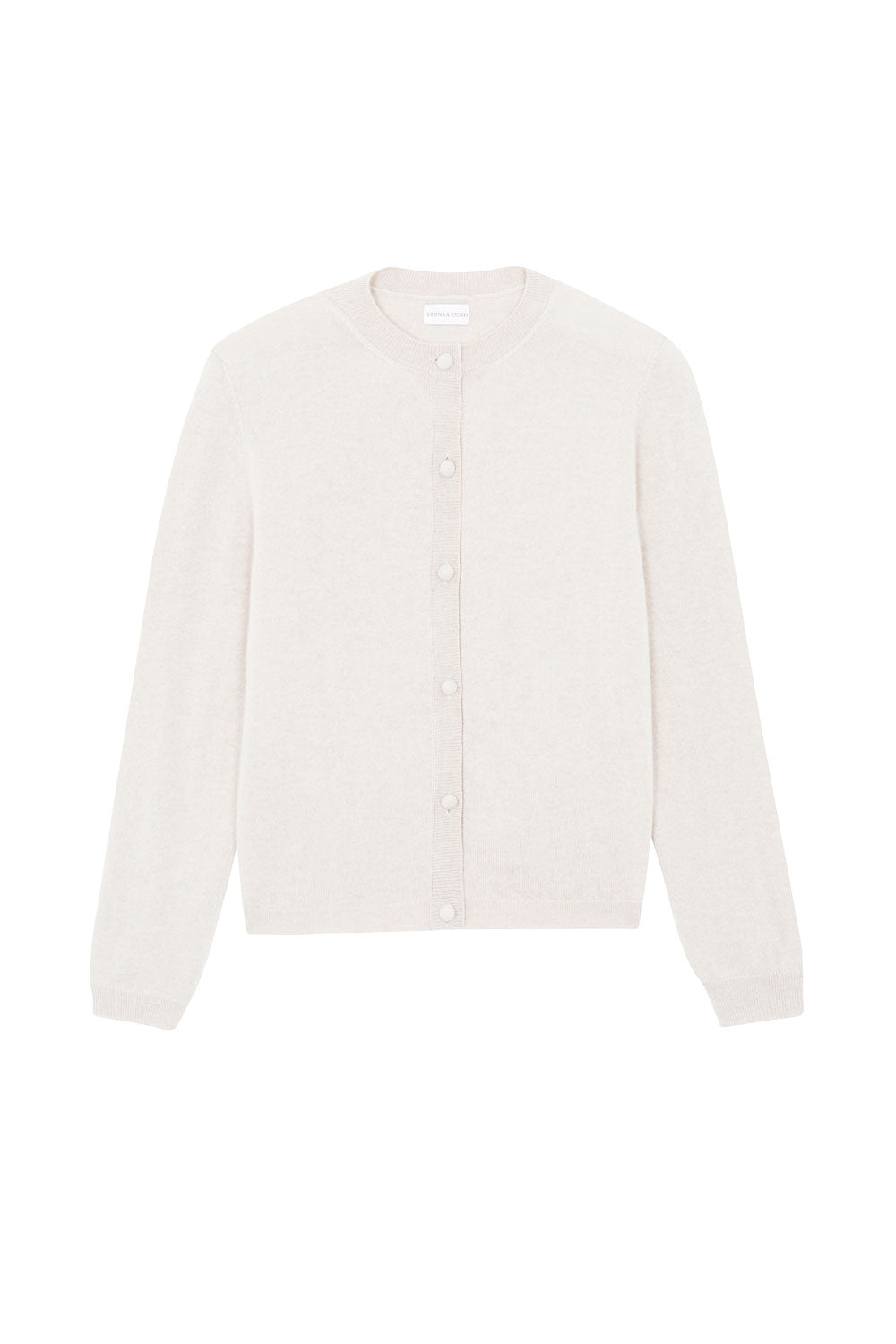 Women lightweight cashmere cardigan white | Grace | Linnea Lund