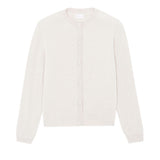 Women lightweight cashmere cardigan white | Grace | Linnea Lund