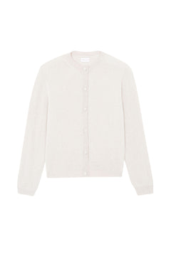 Women lightweight cashmere cardigan white | Grace | Linnea Lund