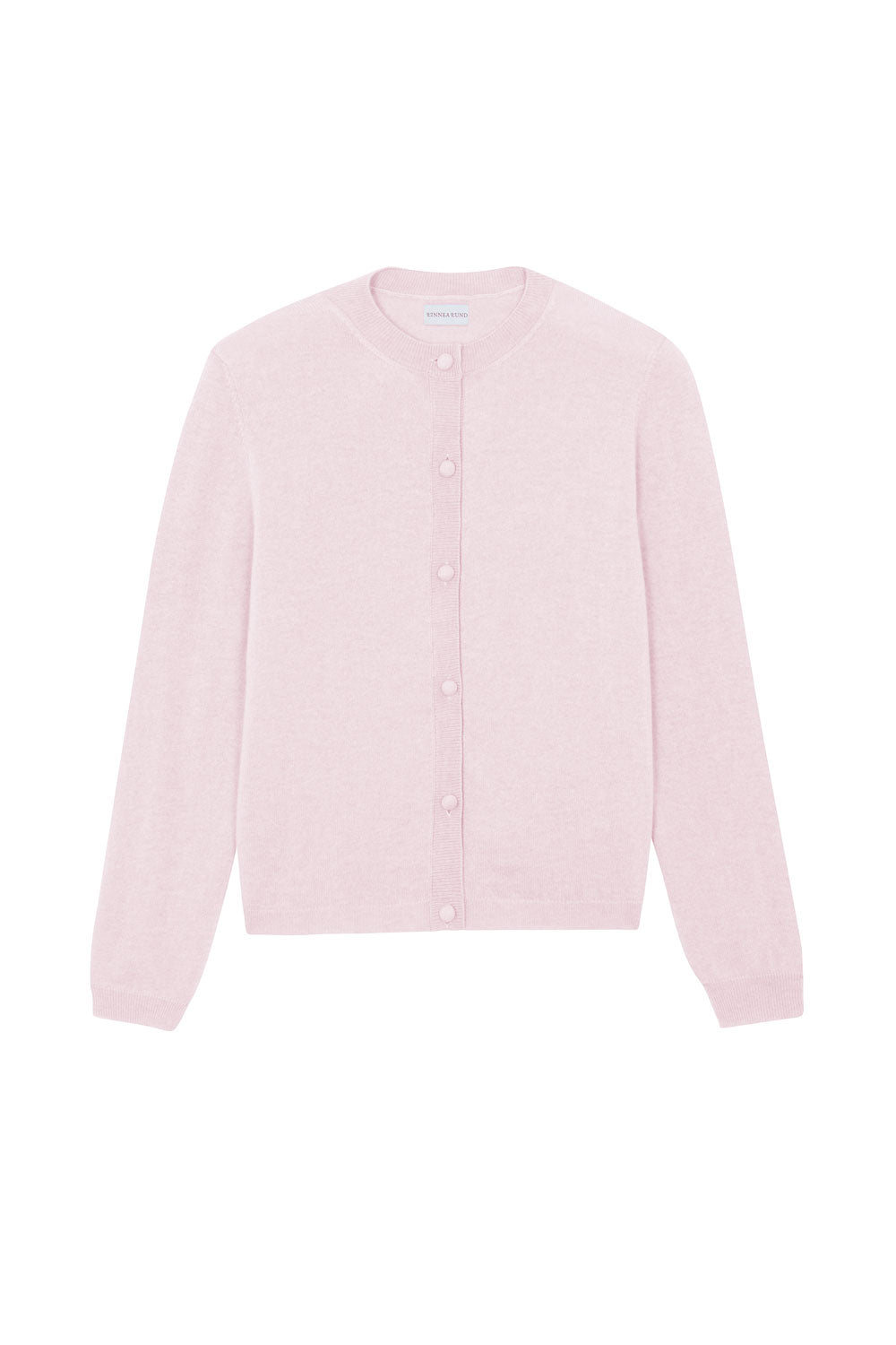 Women lightweight cashmere cardigan light pink | Grace | Linnea Lund