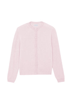 Women lightweight cashmere cardigan light pink | Grace | Linnea Lund