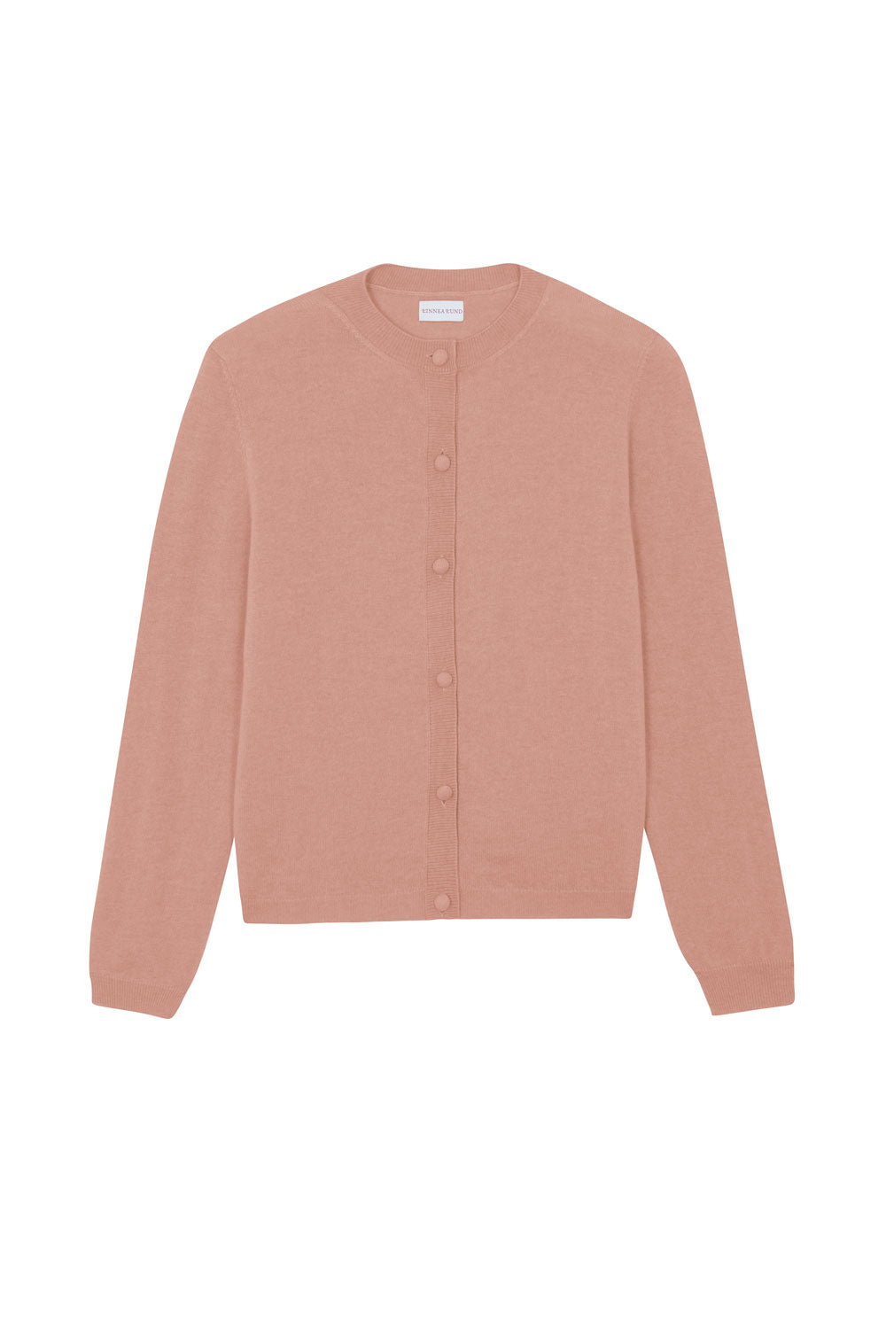 Women lightweight cashmere cardigan rose gold | Grace | Linnea Lund