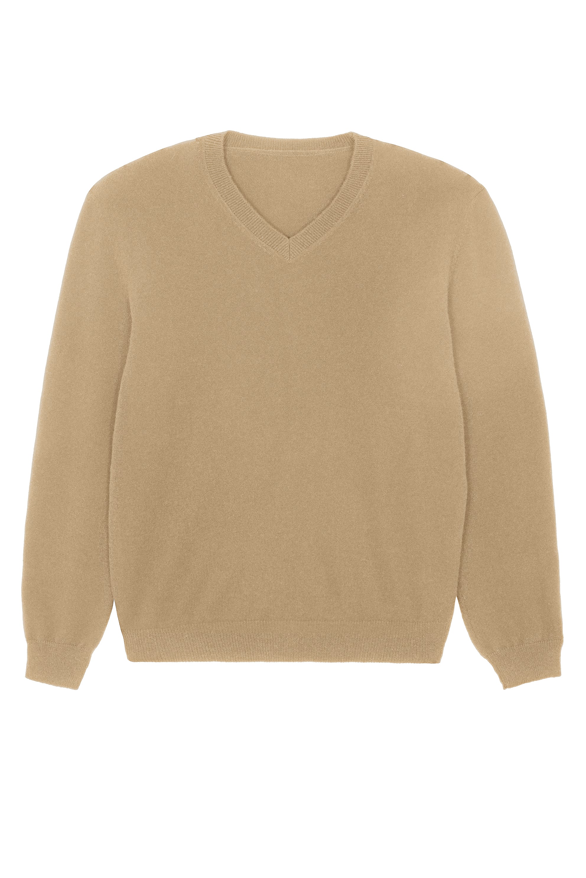 Crew neck camel premium cashmere sweater Max Linnea Lund