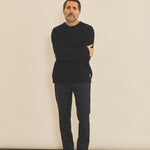 Dark blue men cashmere sweater - look | Margot | Linnea Lund