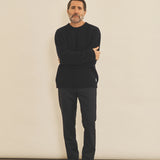 Dark blue men cashmere sweater - look | Margot | Linnea Lund