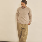 Light beige men cashmere sweater - look | Margot | Linnea Lund
