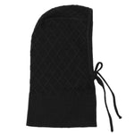 Black cashmere balaclava with diamond pattern | Marine | Linnea Lund