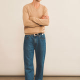 Cashmere sweater men beige - look | Max | Linnea Lund