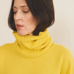 flash yellow cashmere collar women | Maya | Linnea Lund 