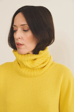 flash yellow cashmere collar women | Maya | Linnea Lund 