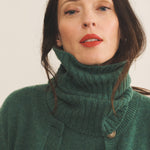 green cashmere collar women | Maya | Linnea Lund