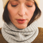 light grey cashmere collar women | Maya | Linnea Lund