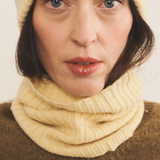 light yellow cashmere collar women | Maya | Linnea Lund