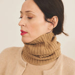 Brown macchiato cashmere collar women | Maya | Linnea Lund