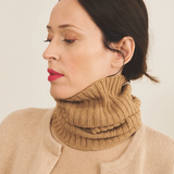 Brown macchiato cashmere collar women | Maya | Linnea Lund