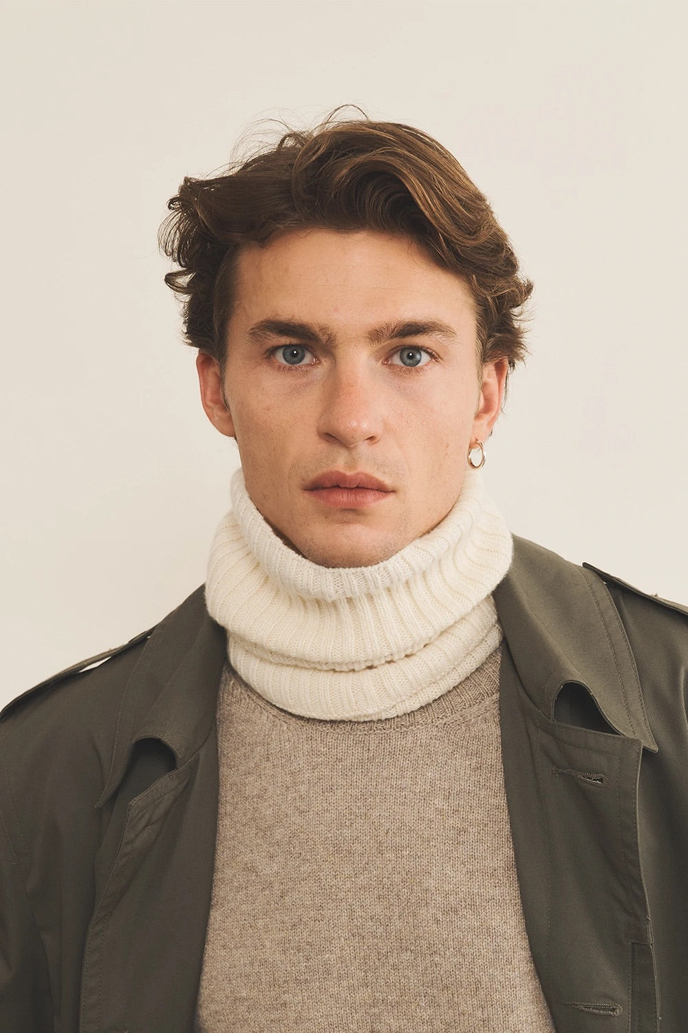 aqua blue cashmere collar men | Maya | Linnea Lund